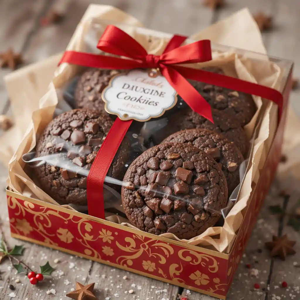 Double Chunk Chocolate Cookies