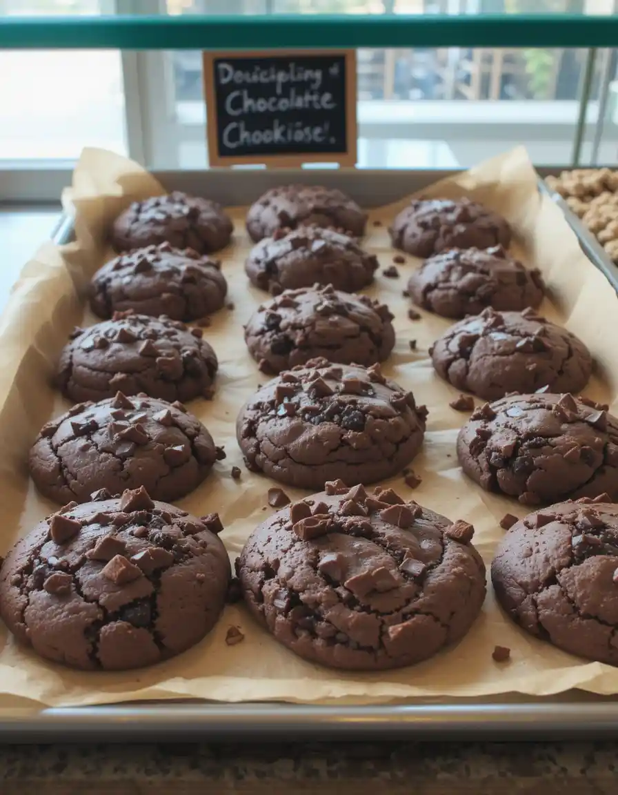 Double Chunk Chocolate Cookies