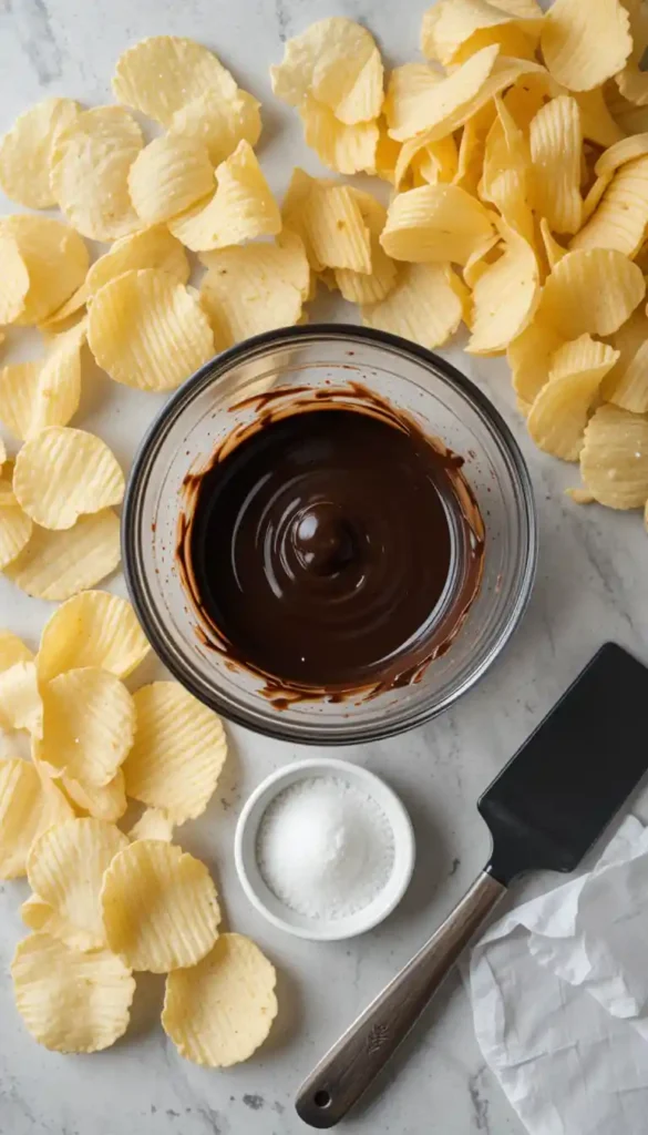 chocolate covered potato chips