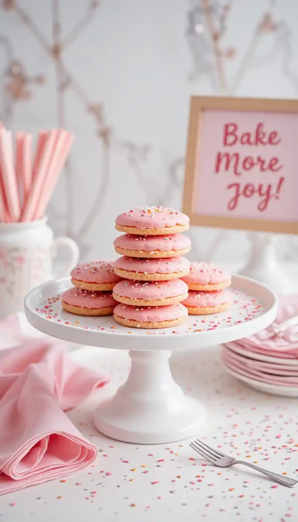 pink cookies