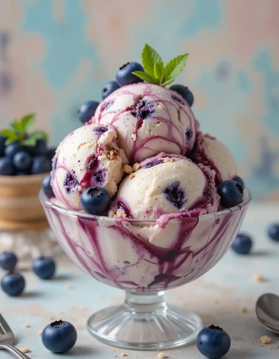 Blueberry Cheesecake Ice Cream