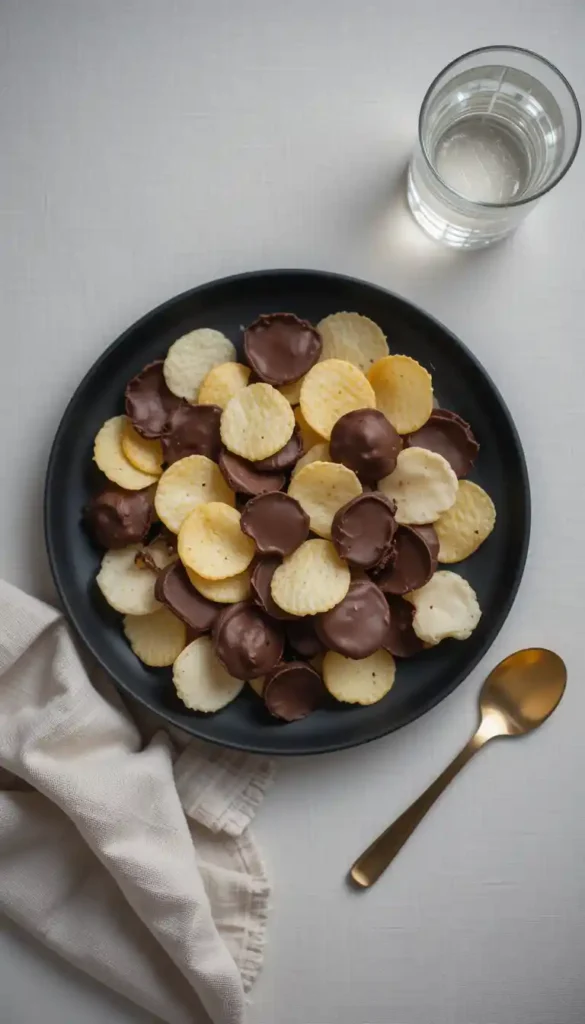chocolate covered potato chips