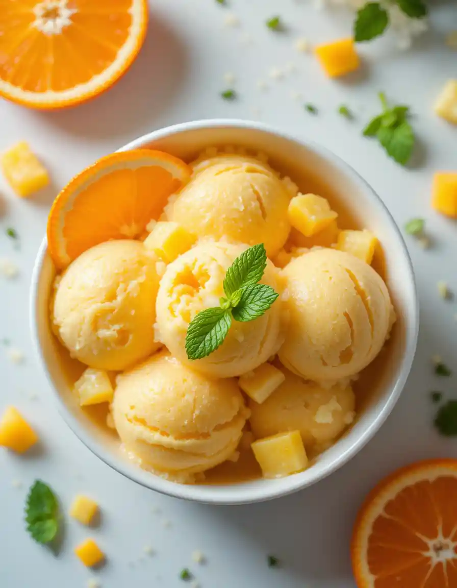 Orange Pineapple Ice Cream