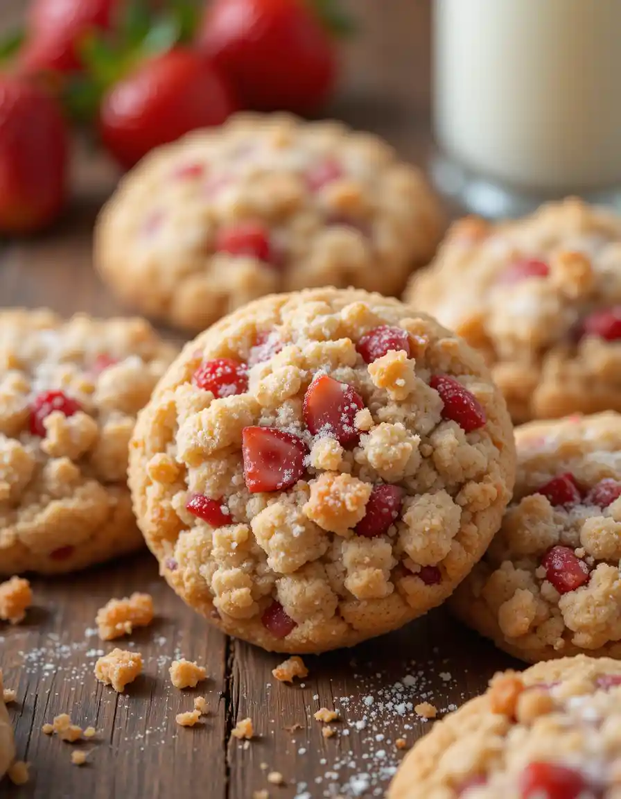 Strawberry Crunch Cookies
