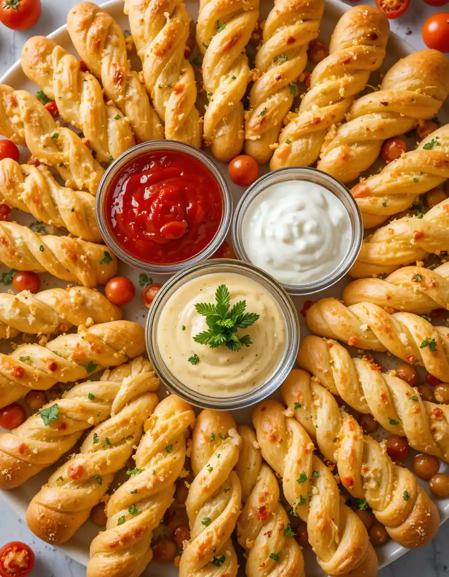 Garlic Bread Twists